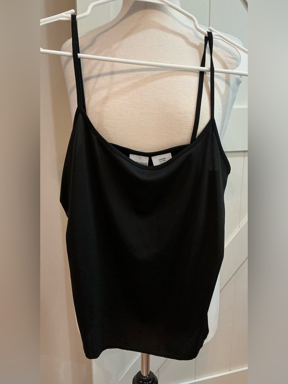 No Boundaries Black Satin-Look Camisole DP